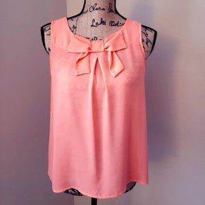 Peach-colored Sleeveless Top